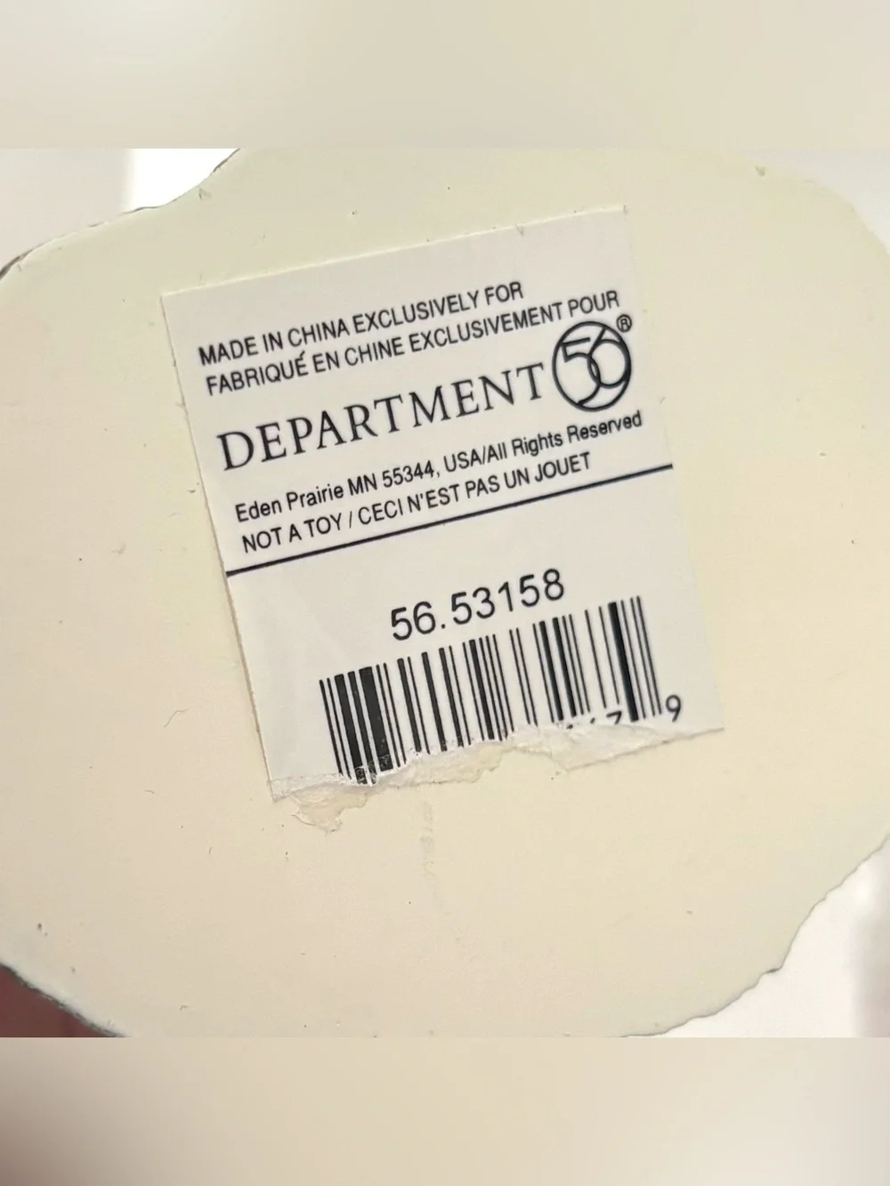 Department 56 thank you